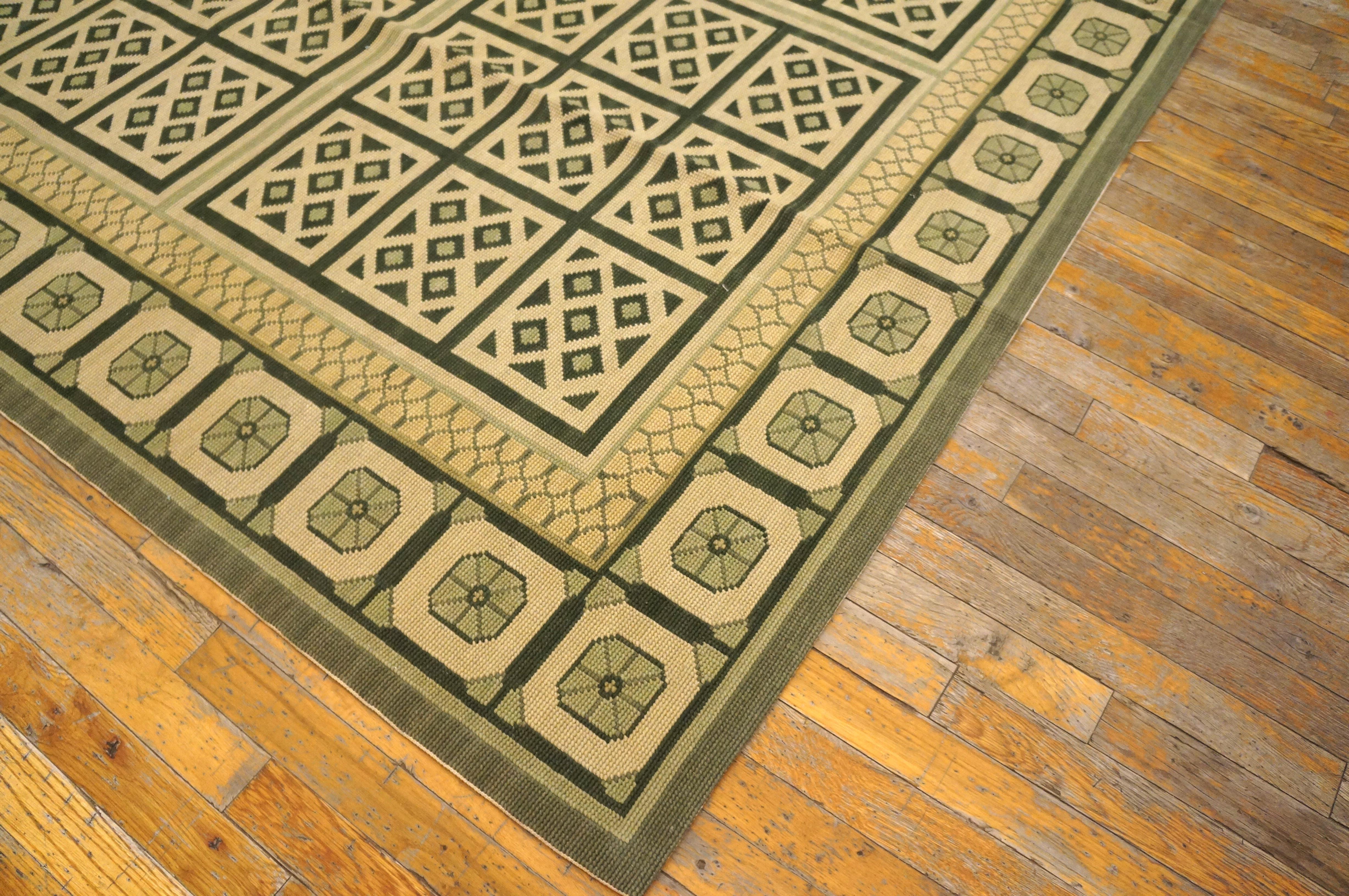 Needlepoint Flat Weave Carpet 9' 0