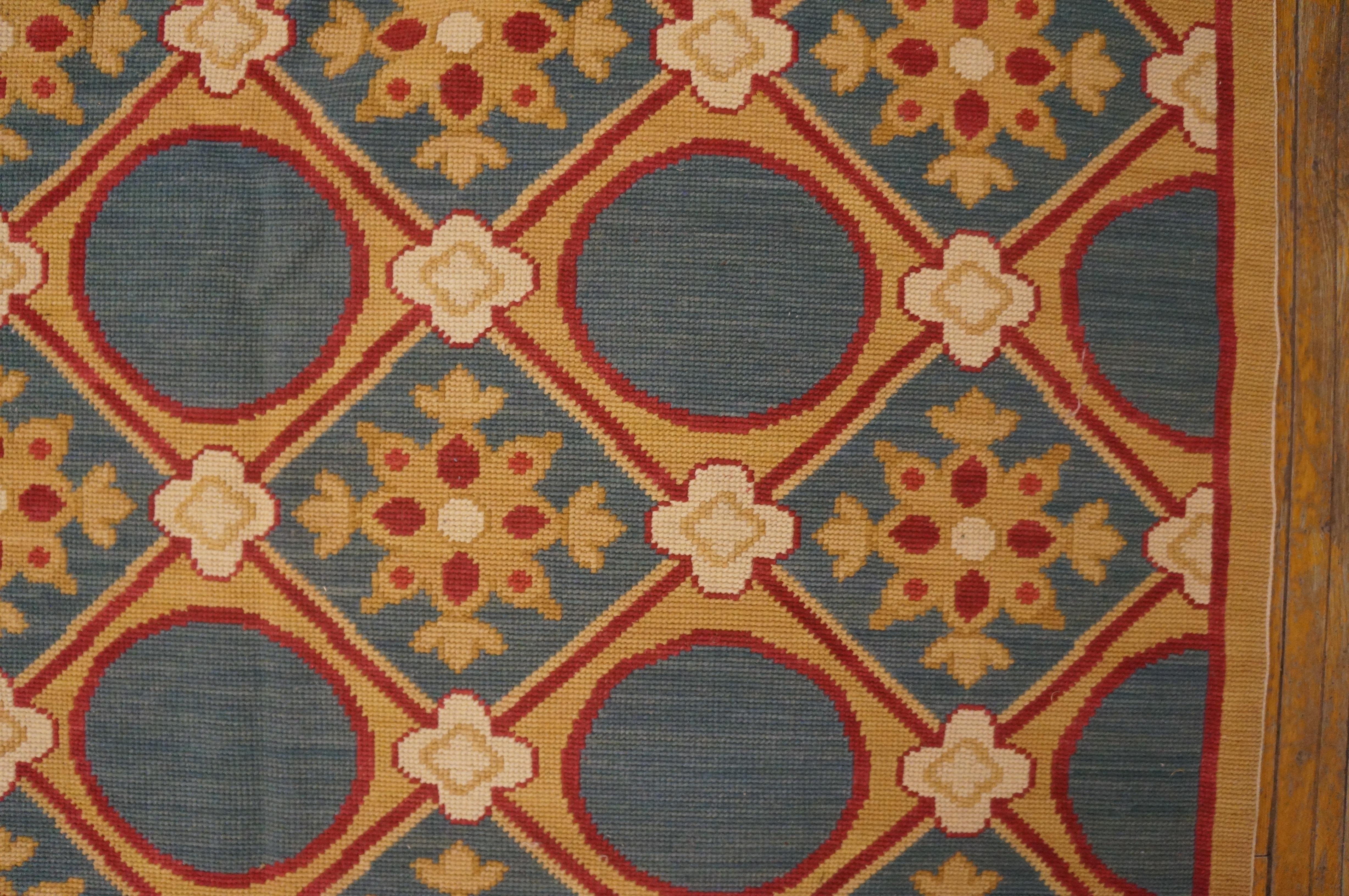  Contemporary Handwoven Needlepoint Flat Weave Carpet ( 9' x 12' - 275 x 365 cm  7