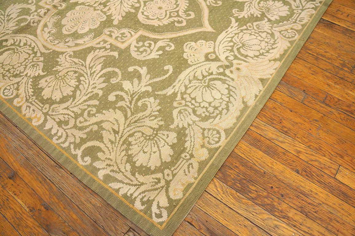 Chinese Antique Needlepoint Flat Weave Carpet 9' 0