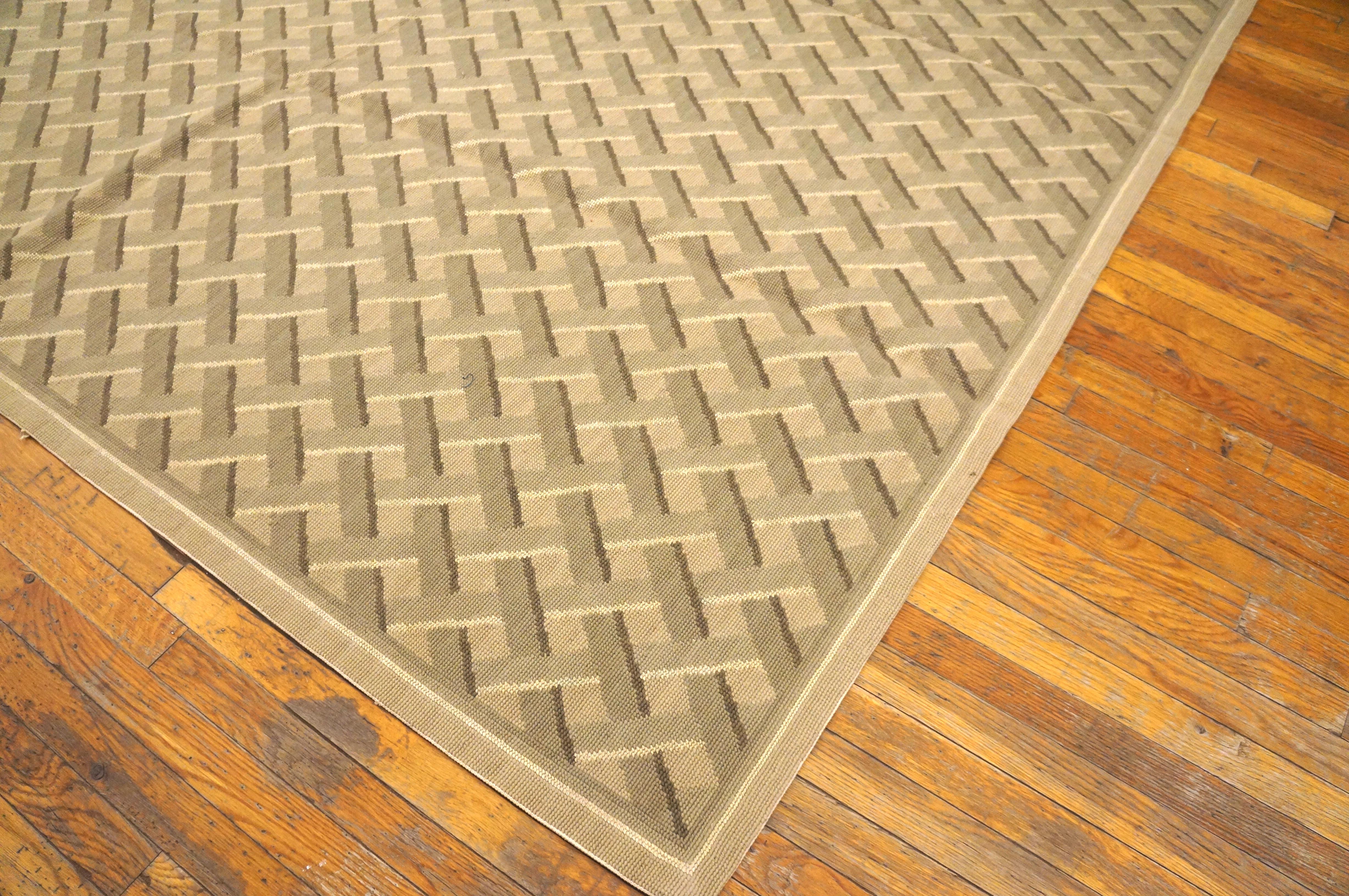 Flachgewebter Teppich mit Gobelinstickereien 2,05 m x 3,05 m (Chinesisch) im Angebot