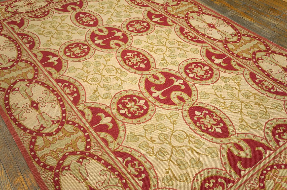 Tappeto contemporaneo tessuto a mano a punta d'ago a trama piatta ( 9' x 12' - 275 x 365 cm) In condizioni Nuovo in vendita a New York, NY