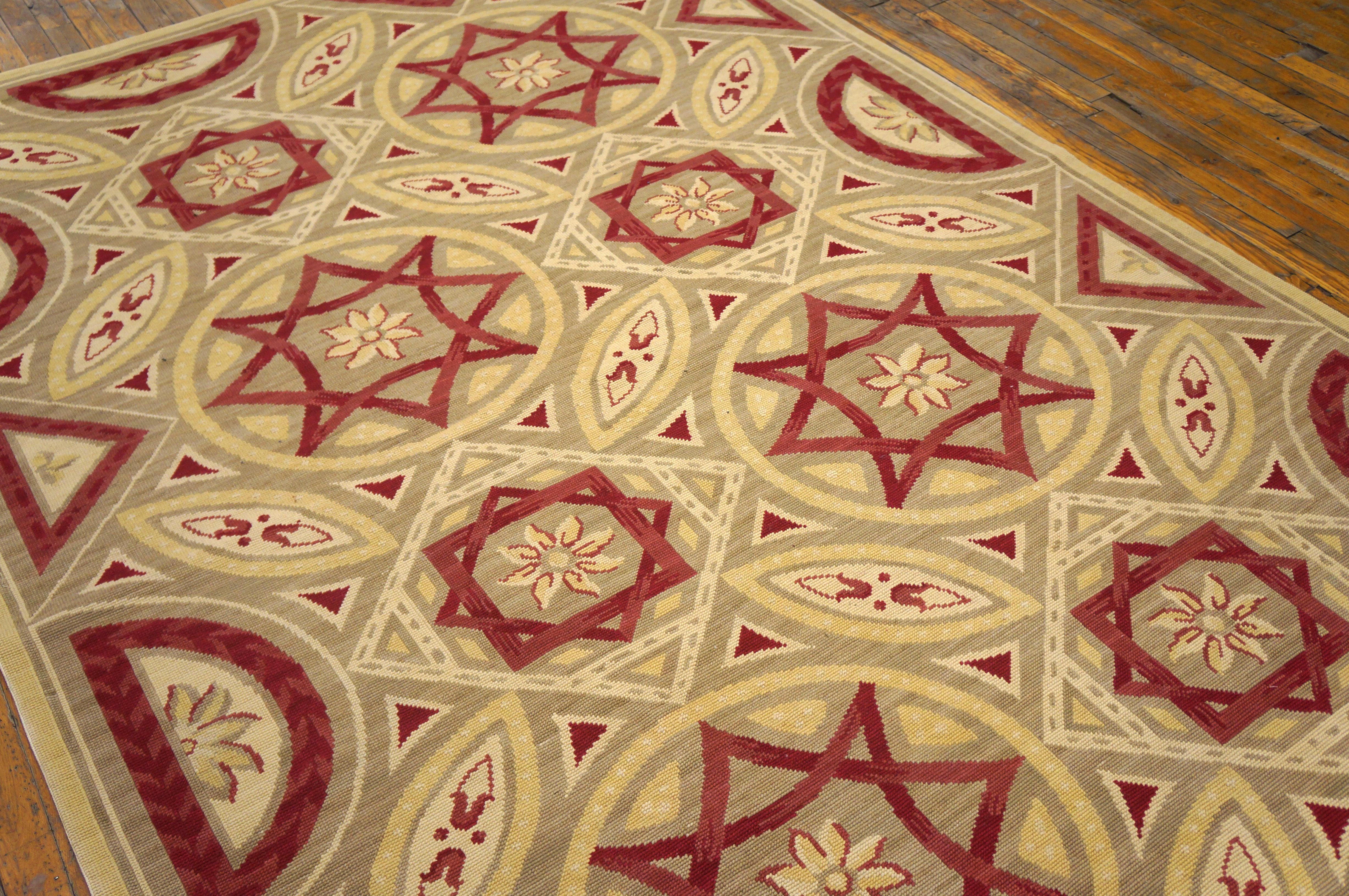 Needlepoint Flat Weave Carpet 9' 0