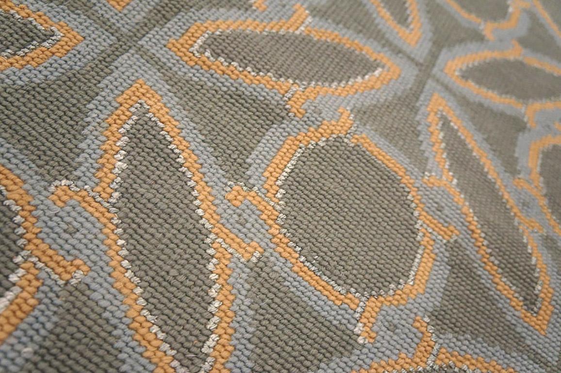 Contemporary Antique Needlepoint Flat Weave Carpet 9' 0
