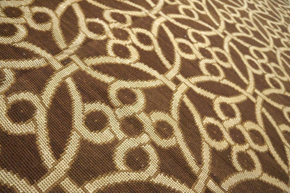 Contemporary Needlepoint Flat Weave Carpet 9' 0