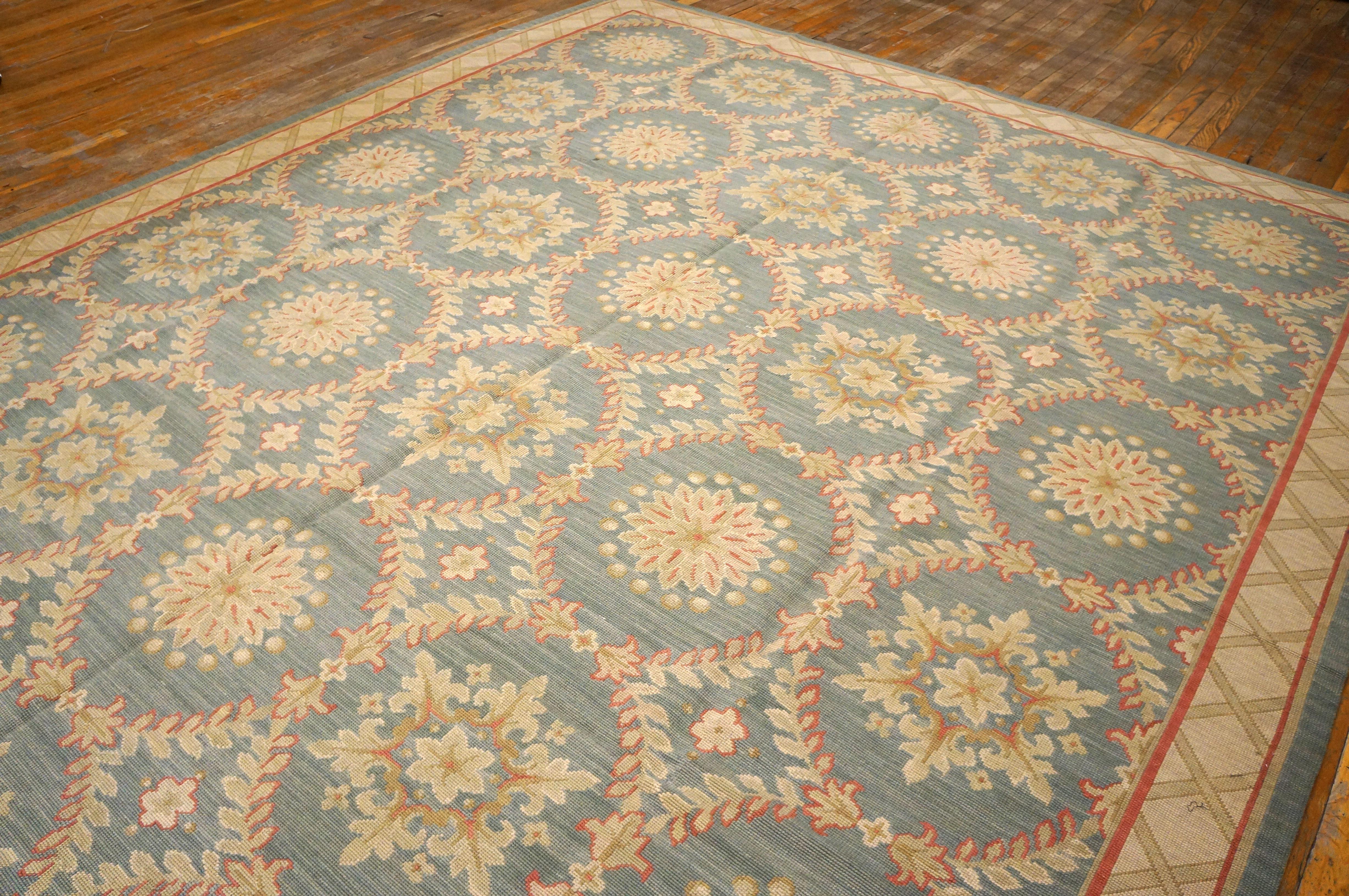 Contemporary Needlepoint  Carpet ( 9' x 12' - 275 x 365 cm ) For Sale 1