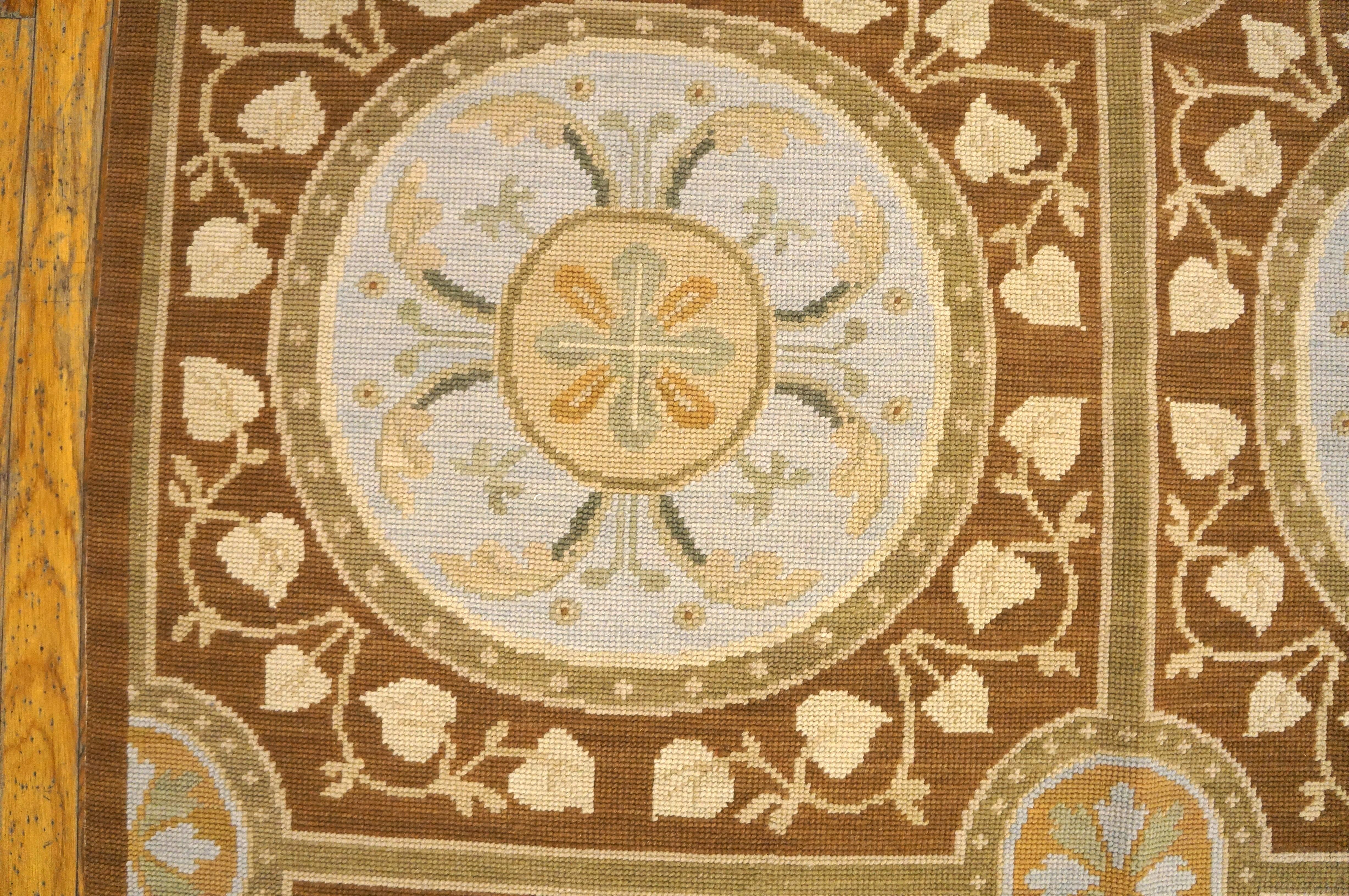 XXI secolo e contemporaneo Tappeto contemporaneo tessuto a mano in lana a punto d'ago a trama piatta ( 9' x 12' -275 x 366) in vendita