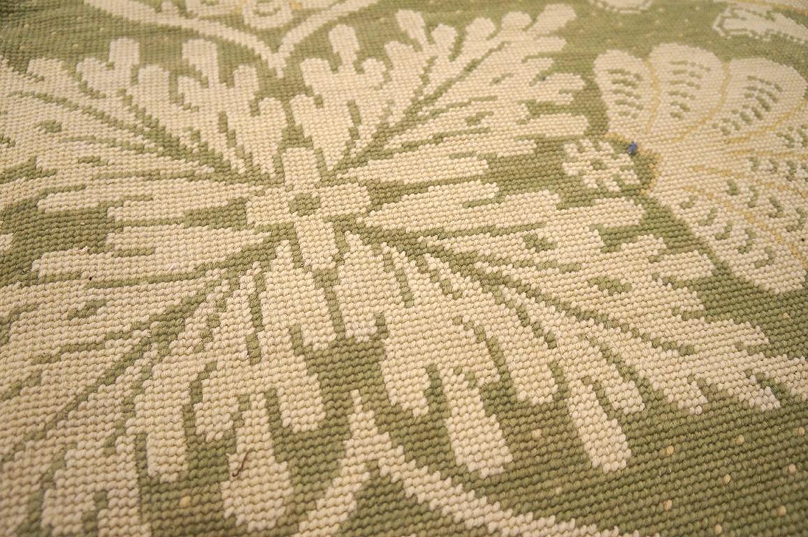 Antique Needlepoint Flat Weave Carpet 9' 0