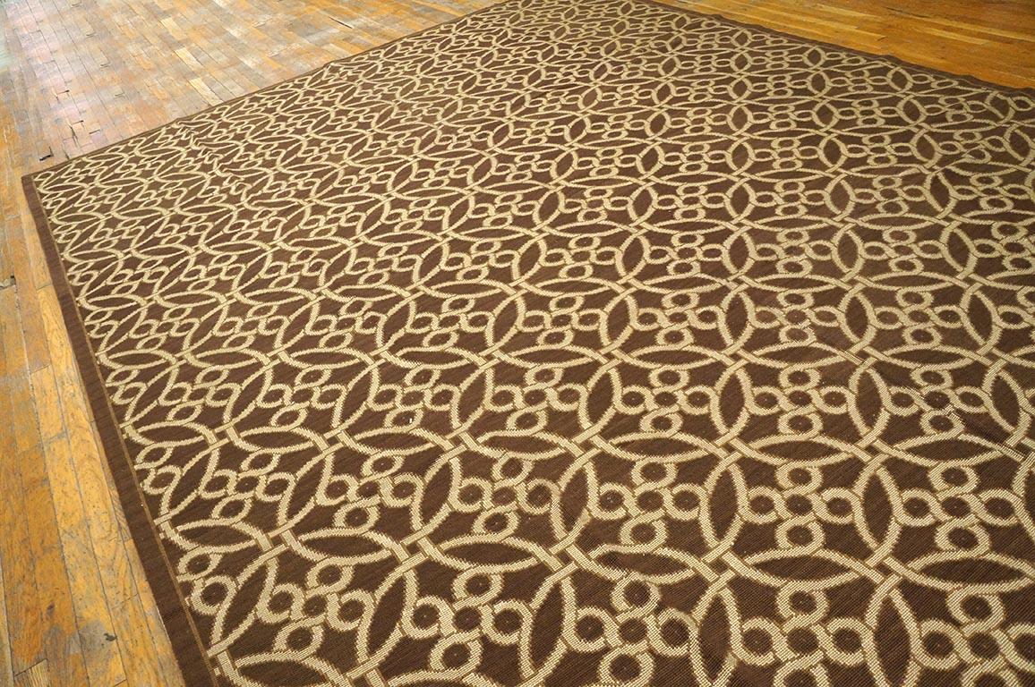 Needlepoint Flat Weave Carpet 9' 0