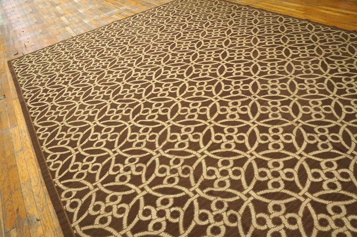 Flachgewebter Teppich mit Gobelinstickereien 2,05 m x 3,05 m im Angebot 2
