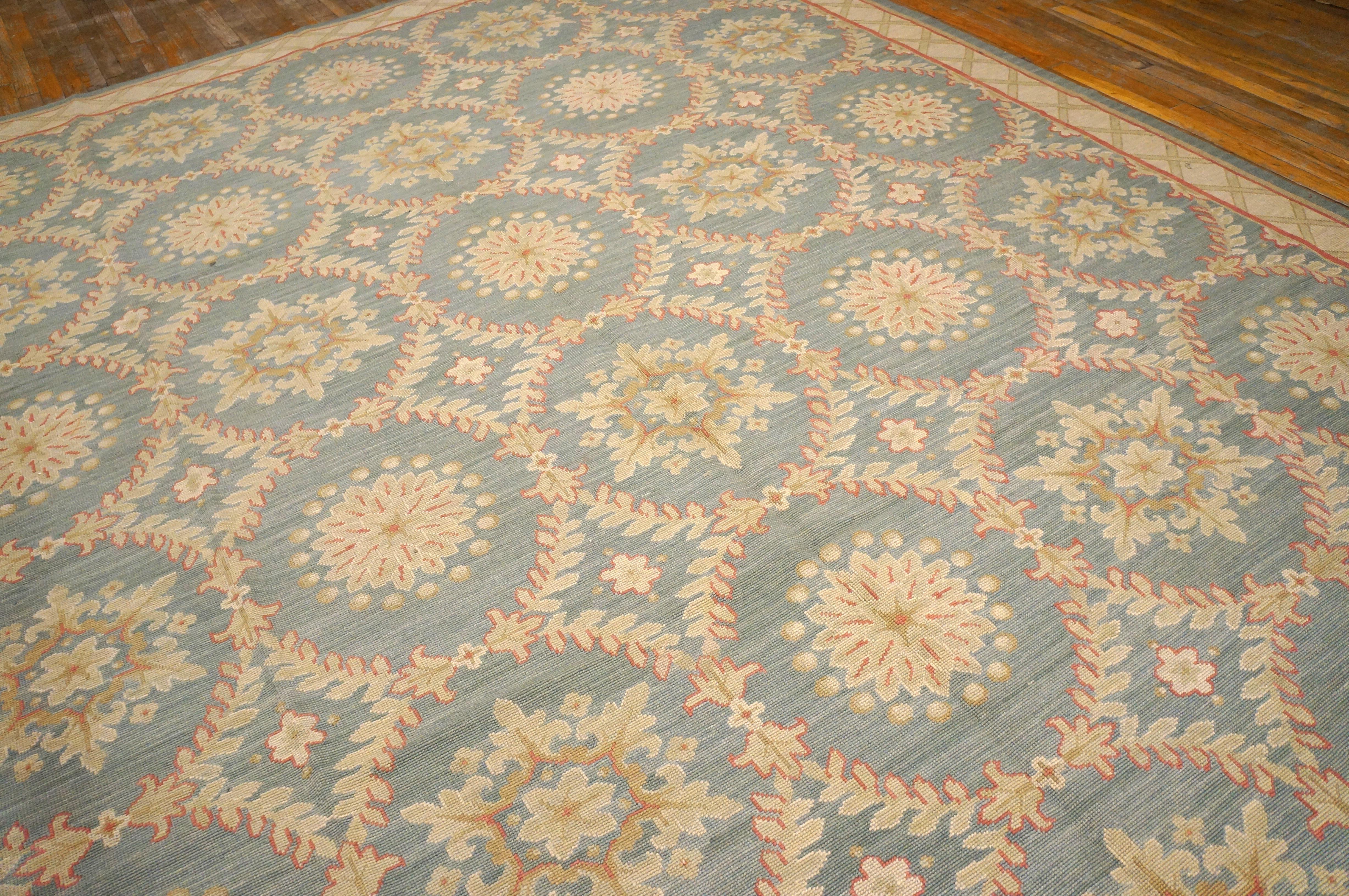 Contemporary Needlepoint  Carpet ( 9' x 12' - 275 x 365 cm ) For Sale 4