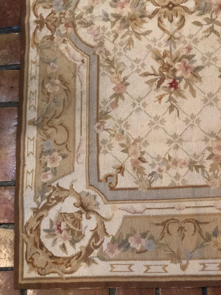 Needlepoint Aubusson Rug, New Unused 3x5 For Sale at 1stdibs