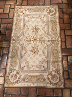 SOLD-Needlepoint Aubusson Rug, New Unused 3x5