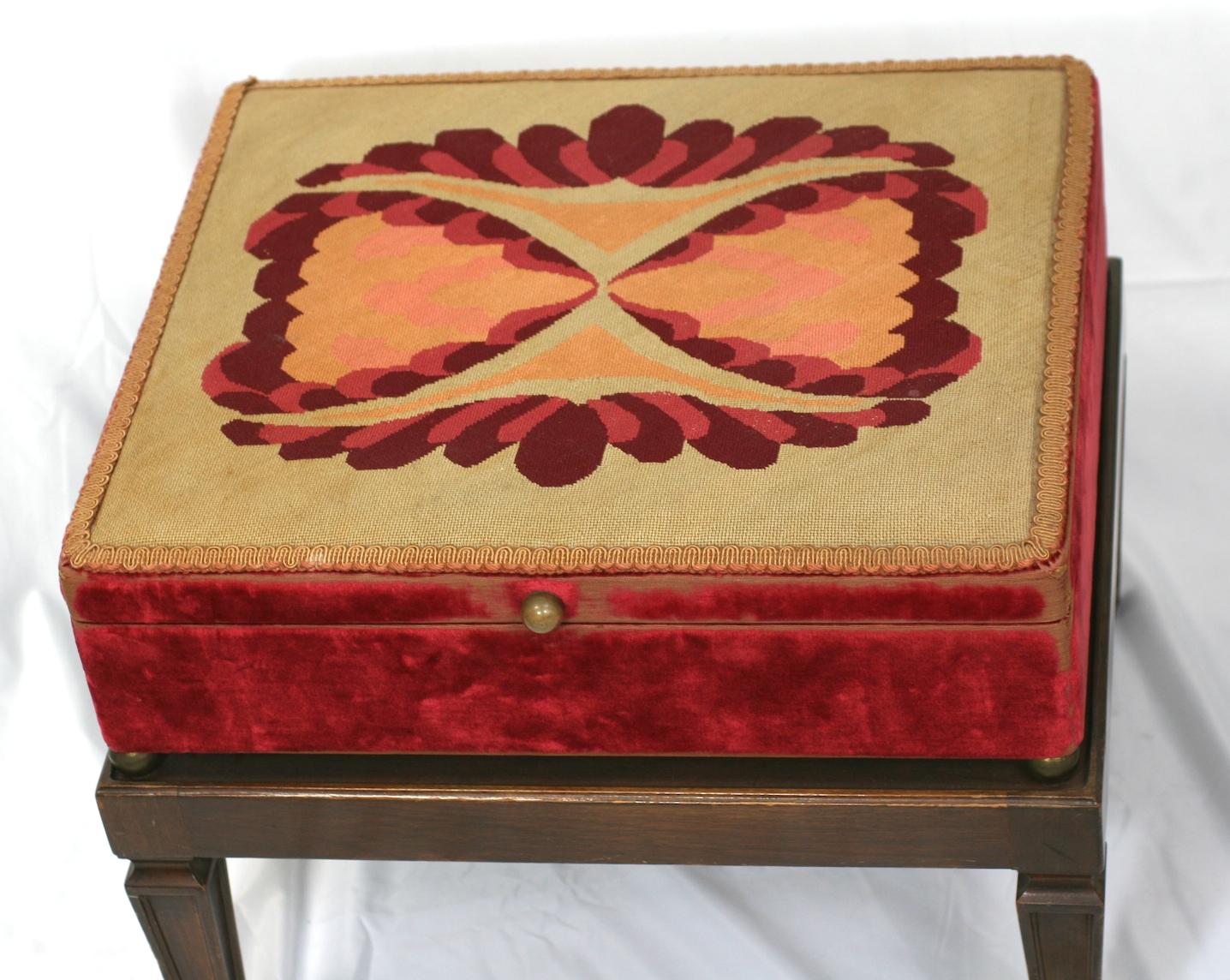 Needlepoint Box on Stand, Dorothy Draper 5