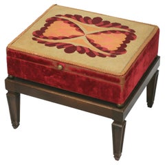 Needlepoint Box on Stand, Dorothy Draper