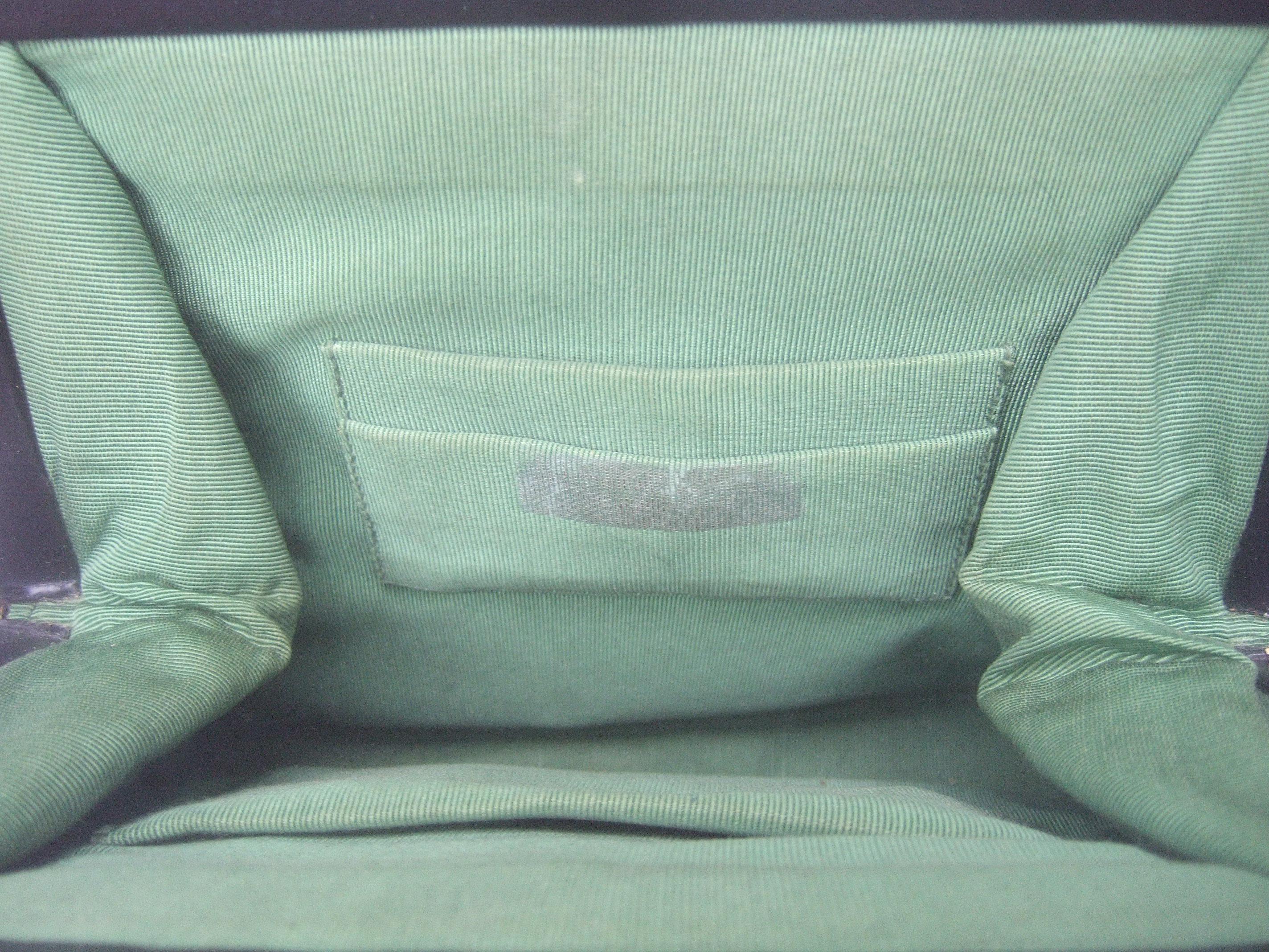 Needlepoint French Scene Artisan Handbag c 1960 8