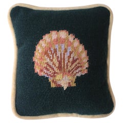 Almohada de punto de aguja Vieira Concha marina