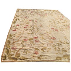 Needlepoint Rug , floral pattern. 10/14 feet