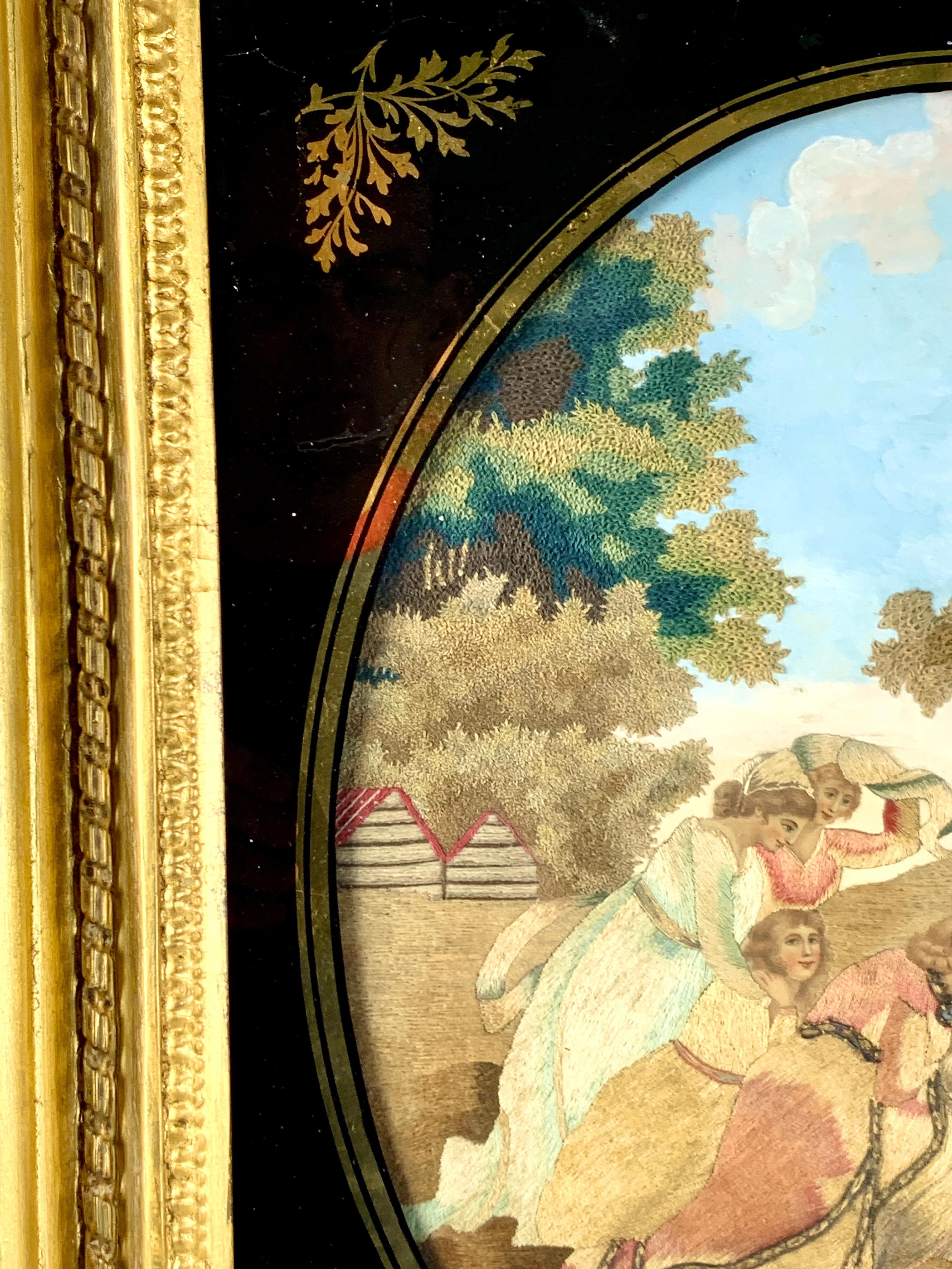 Aguja Escena Bíblica Moisés Dibujado Del Río Nilo Inglaterra Circa 1840 Inglés en venta