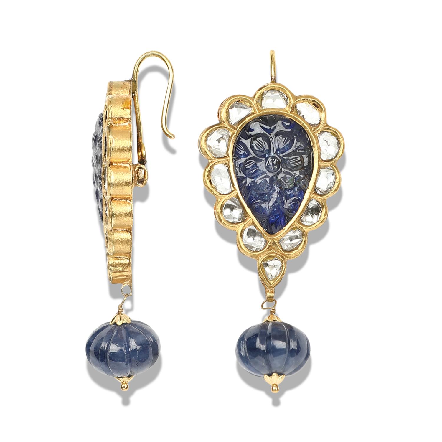 Women's Neelakash earrings by Vintage intention For Sale