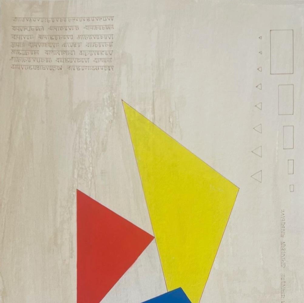 Play 3. De la serie Play - Mixed Media Art Contemporáneo de Neerja Chandna Peters