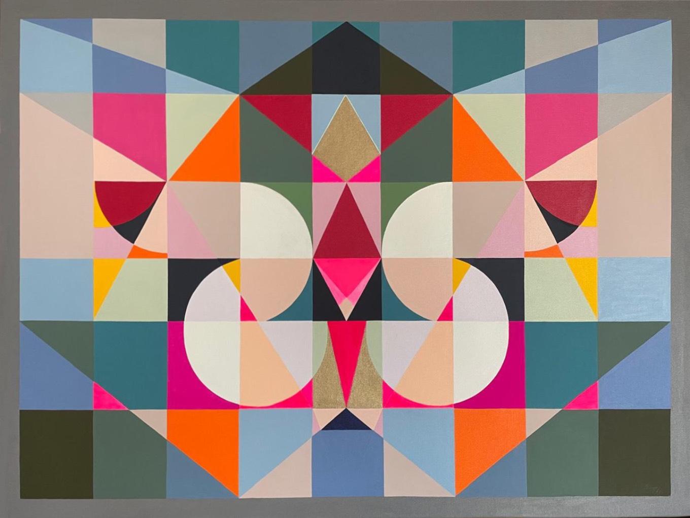 Beej. Abstrakte Malerei – Painting von Neerja Chandna Peters