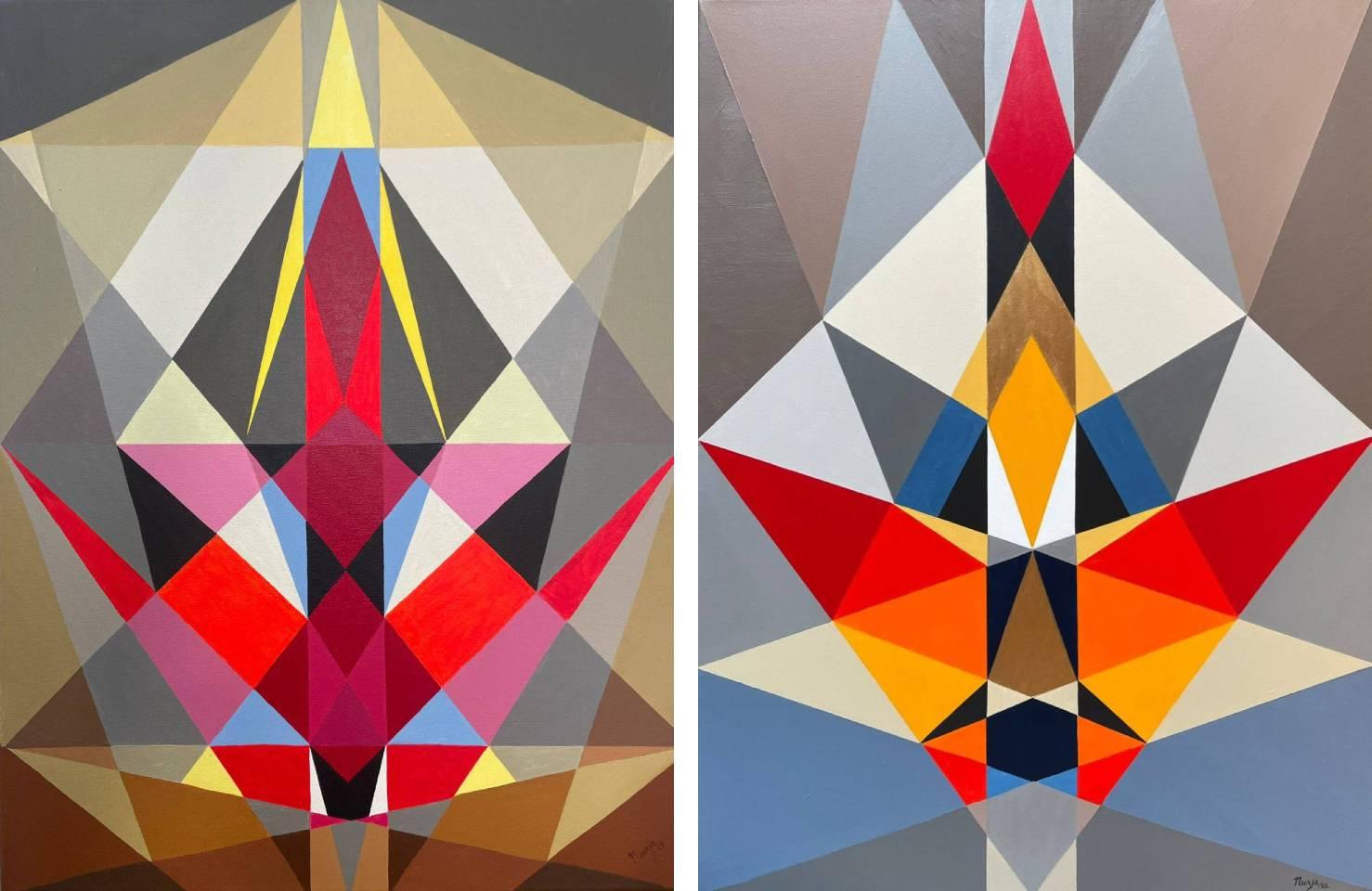Samadhi 2 et 3. De la série Samadhi - Painting de Neerja Chandna Peters