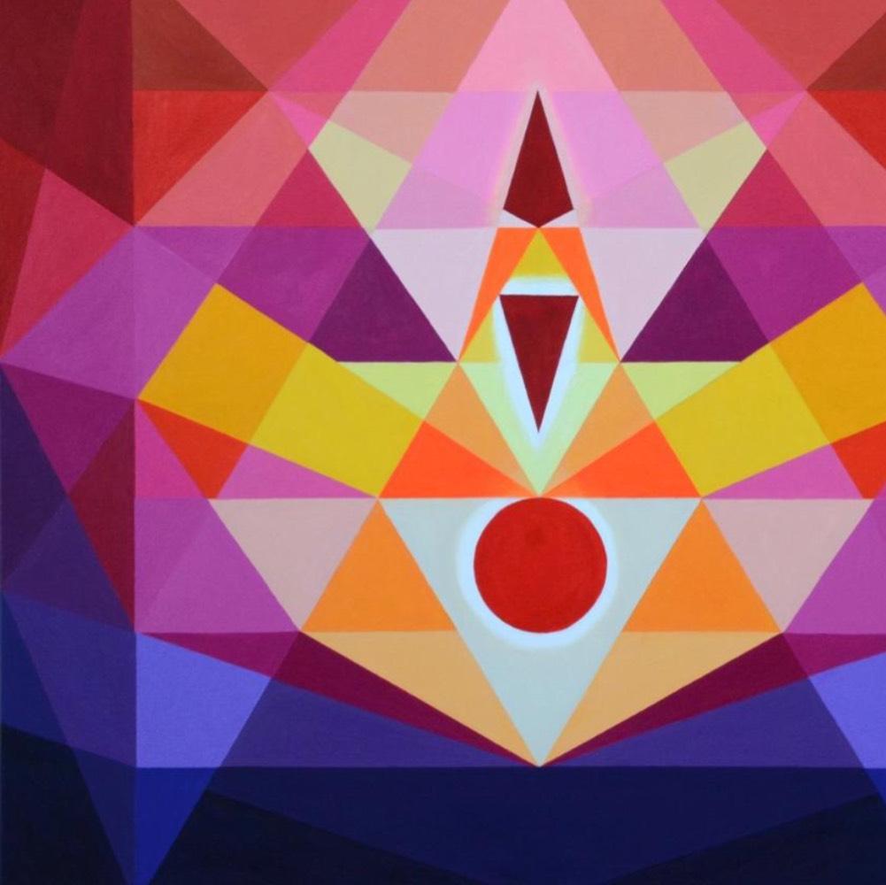 Das Erwachen 1. Aus der Serie The Awakening (Pink), Abstract Painting, von Neerja Chandna Peters