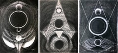 L'esprit cosmique 5, 7 et 8 Triptyque. De la série "Cosmic Spirit" (Esprit cosmique)