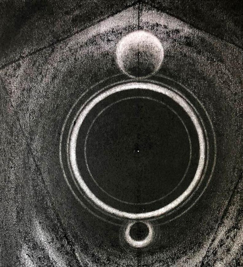 Der kosmische Geist 5. Aus der Serie The Cosmic Spirit (Zeitgenössisch), Painting, von Neerja Chandna Peters