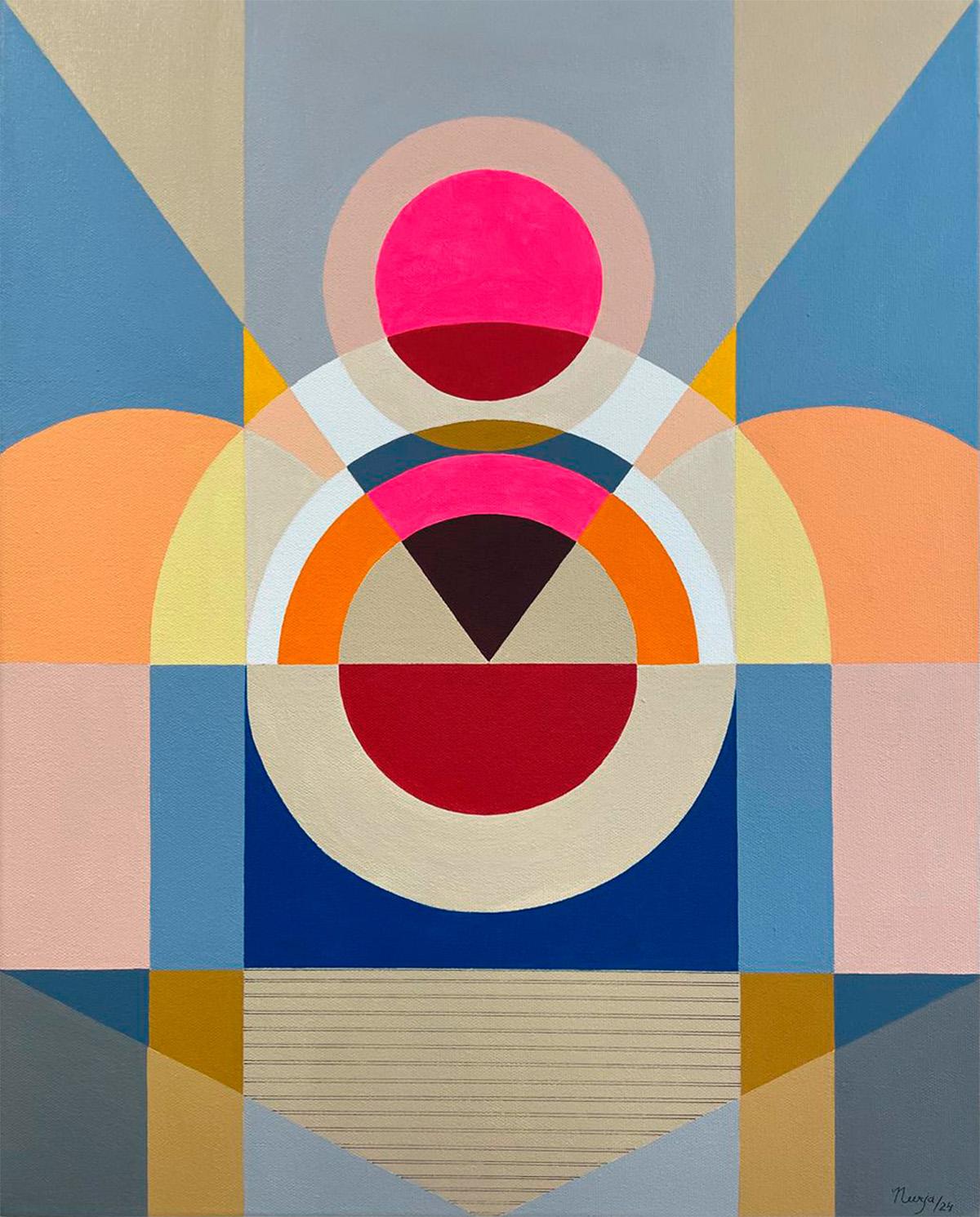 Neerja Chandna Peters Abstract Painting - The Self 18. From The Self Series