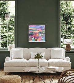 Day Dream, Abstract Landscape Painting, Vibrant Contemporary Art