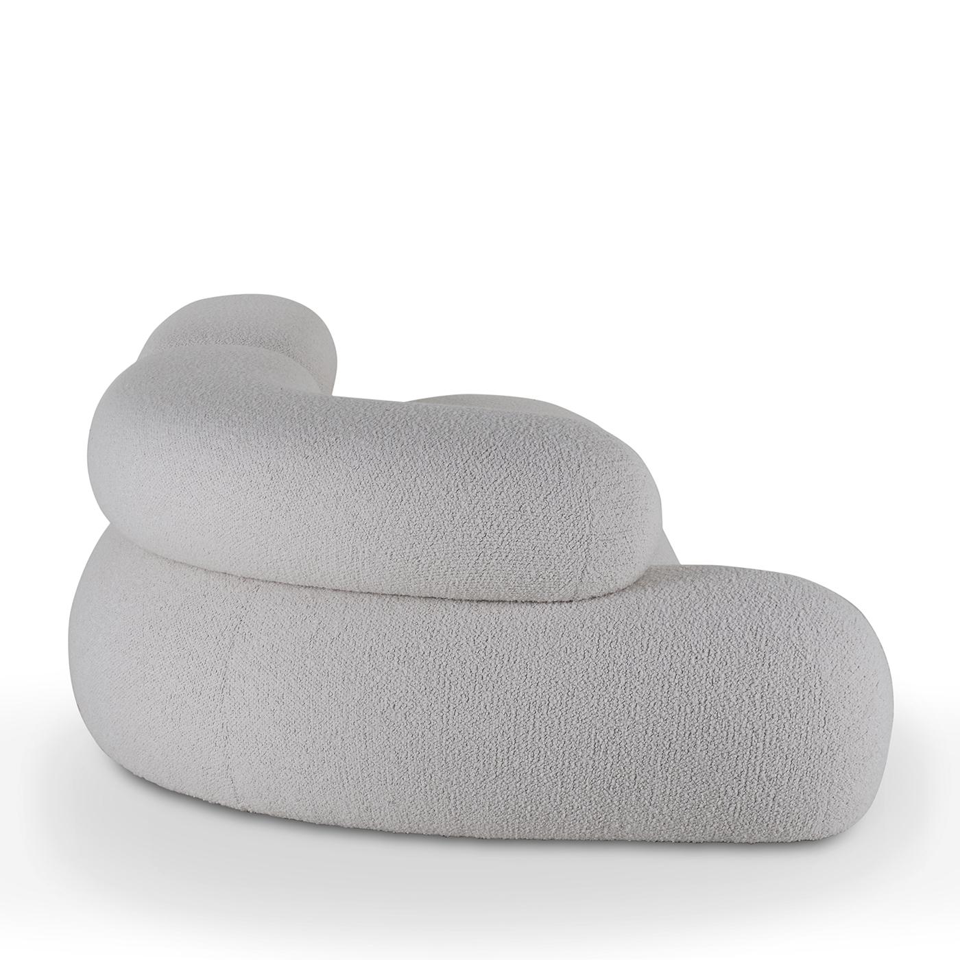 Nefelibata Weißes Bi-Elastic Jacquard-Sofa von Adrenalina im Zustand „Neu“ im Angebot in Milan, IT