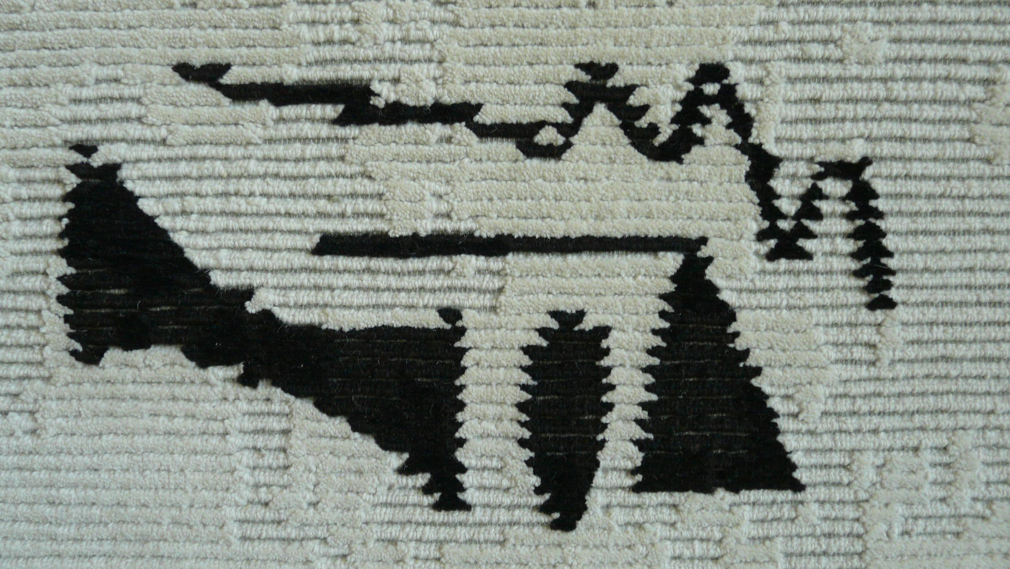 Hand-Knotted NEFERTEM x cc-tapis x Scarlett Rouge For Sale