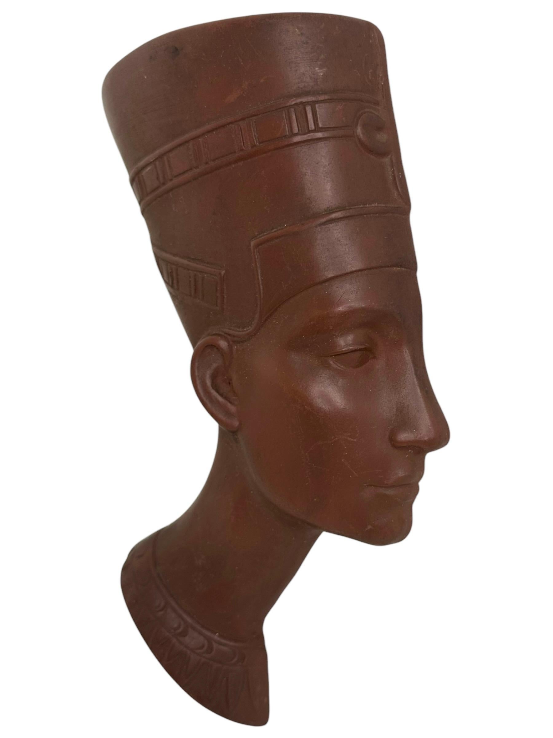 Nefertiti Cabeza Busto Máscara de Pared Decoración Vintage, Goebel Alemania Años 50 Moderno de mediados de siglo en venta