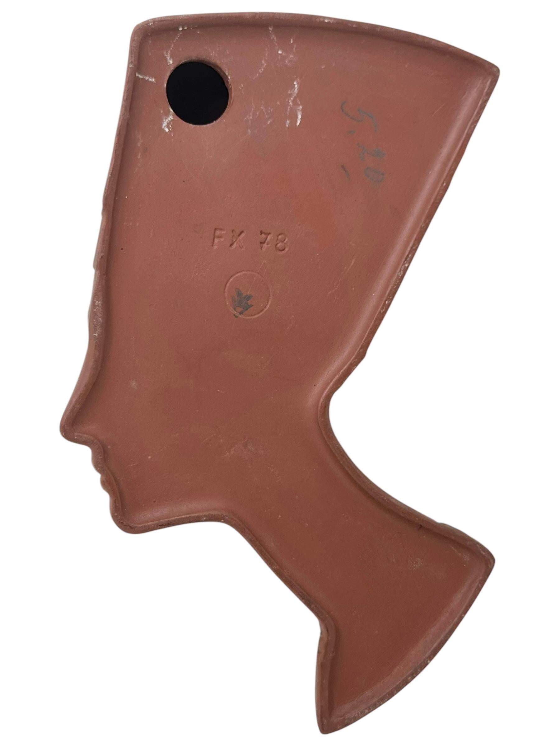 Nefertiti Cabeza Busto Máscara de Pared Decoración Vintage, Goebel Alemania Años 50 mediados del siglo XX en venta