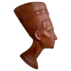Nefertiti Head Bust Wall Mask Decoration Vintage, Goebel Germany 1950s