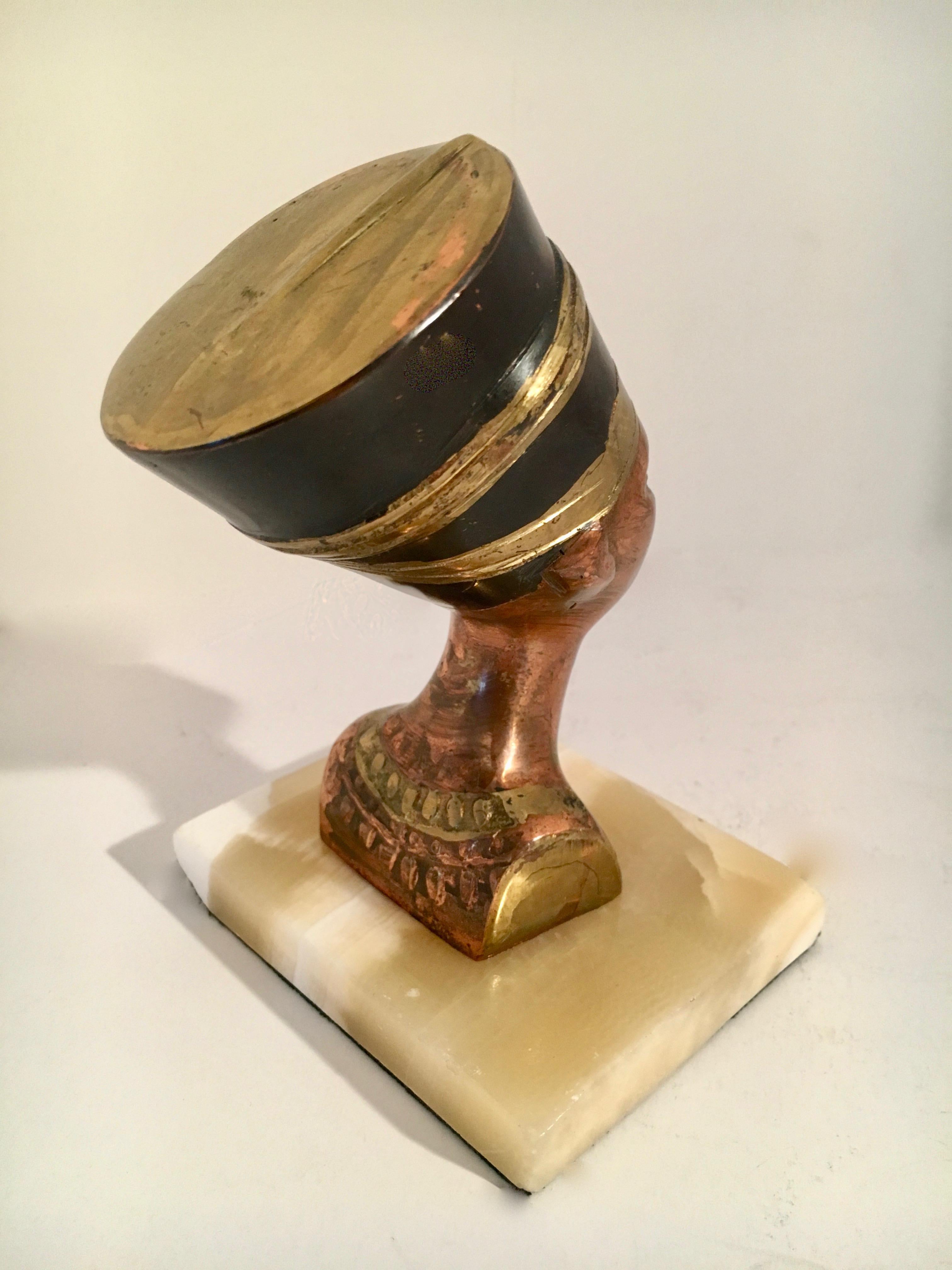Mid-Century Modern Nefertiti Paperweight Sculpture