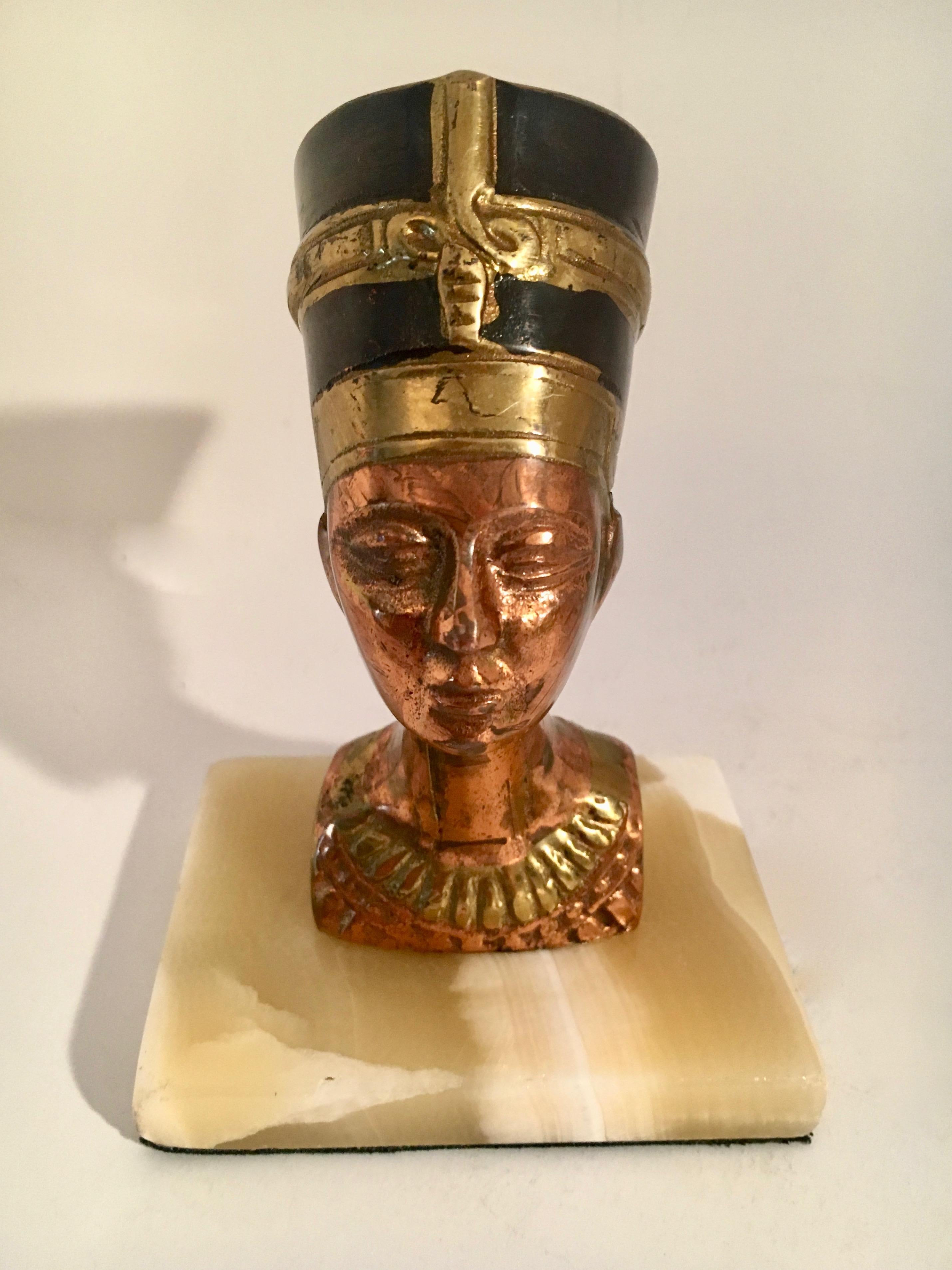 20th Century Nefertiti Paperweight Sculpture