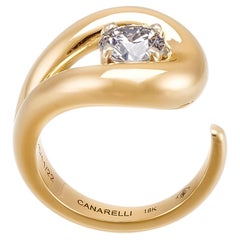 Nefertiti Ring in 18k Yellow Gold with Diamond by MARIANNE CANARELLI