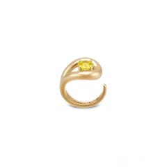 Nefertiti-Ring aus 18-karätigem Gelbgold mit gelbem Beryll von MARIANNE CANARELLI