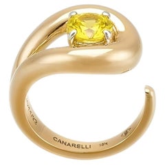 Nefertiti-Ring aus 18-karätigem Gelbgold mit gelbem Beryll von MARIANNE CANARELLI