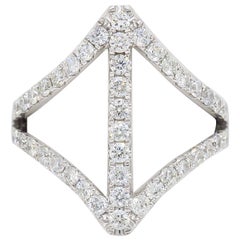 Negative Space Diamond Ring