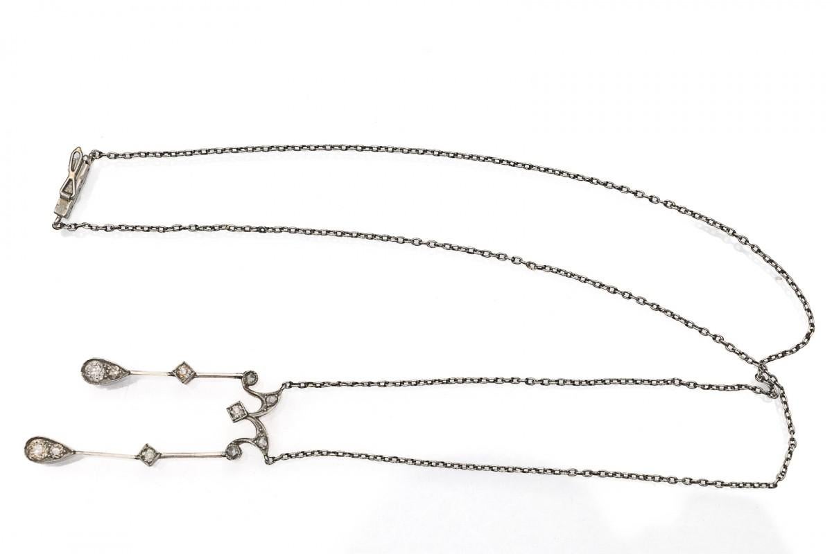 Collier Negligee avec diamants, vers les années 1900. en vente 1