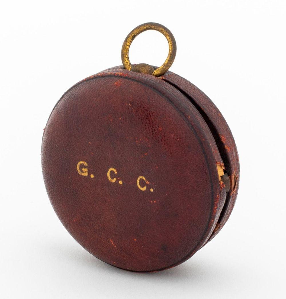 Negretti and Zambra Brass Pocket Barometer, early 20th century, with silvered clock face, marked 