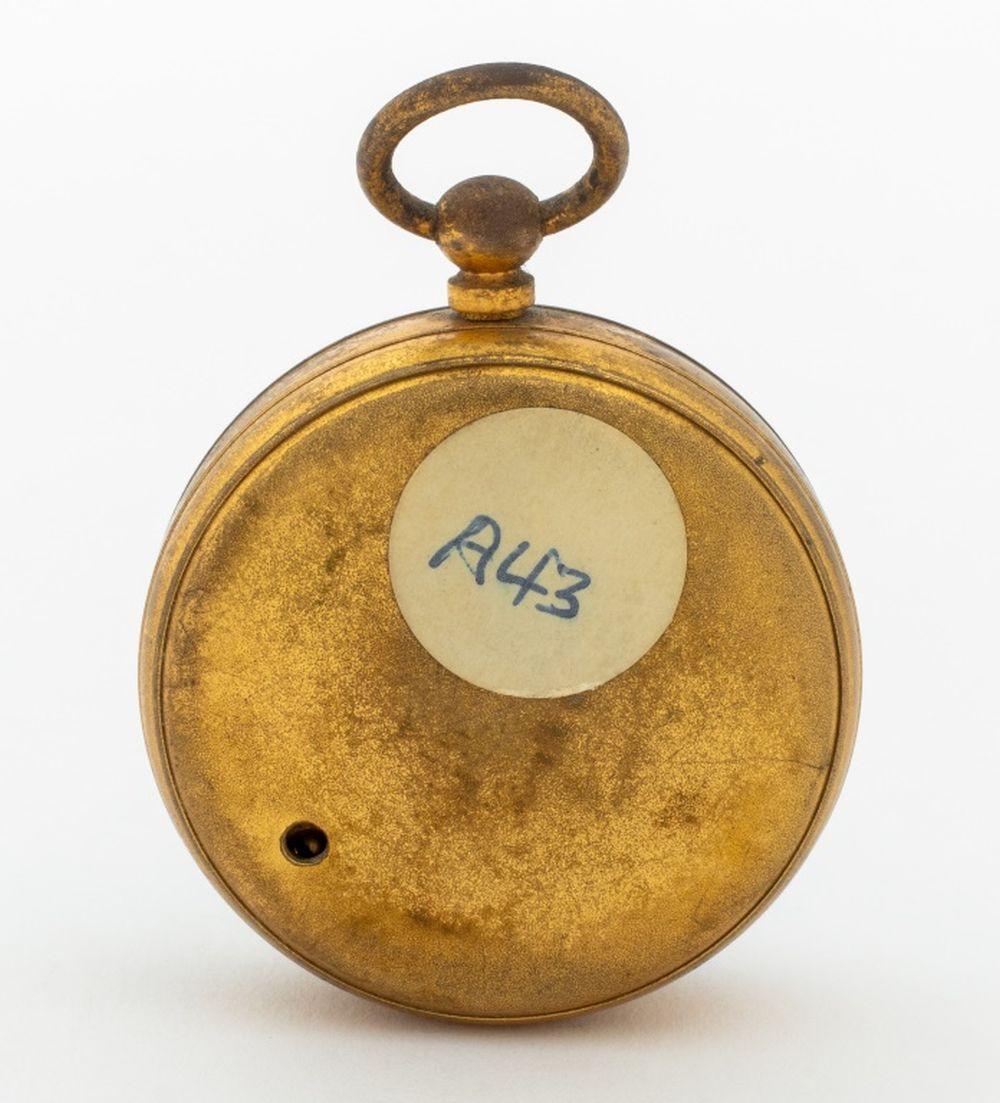 Negretti & Zambra Brass Pocket Barometer In Good Condition For Sale In Astoria, NY