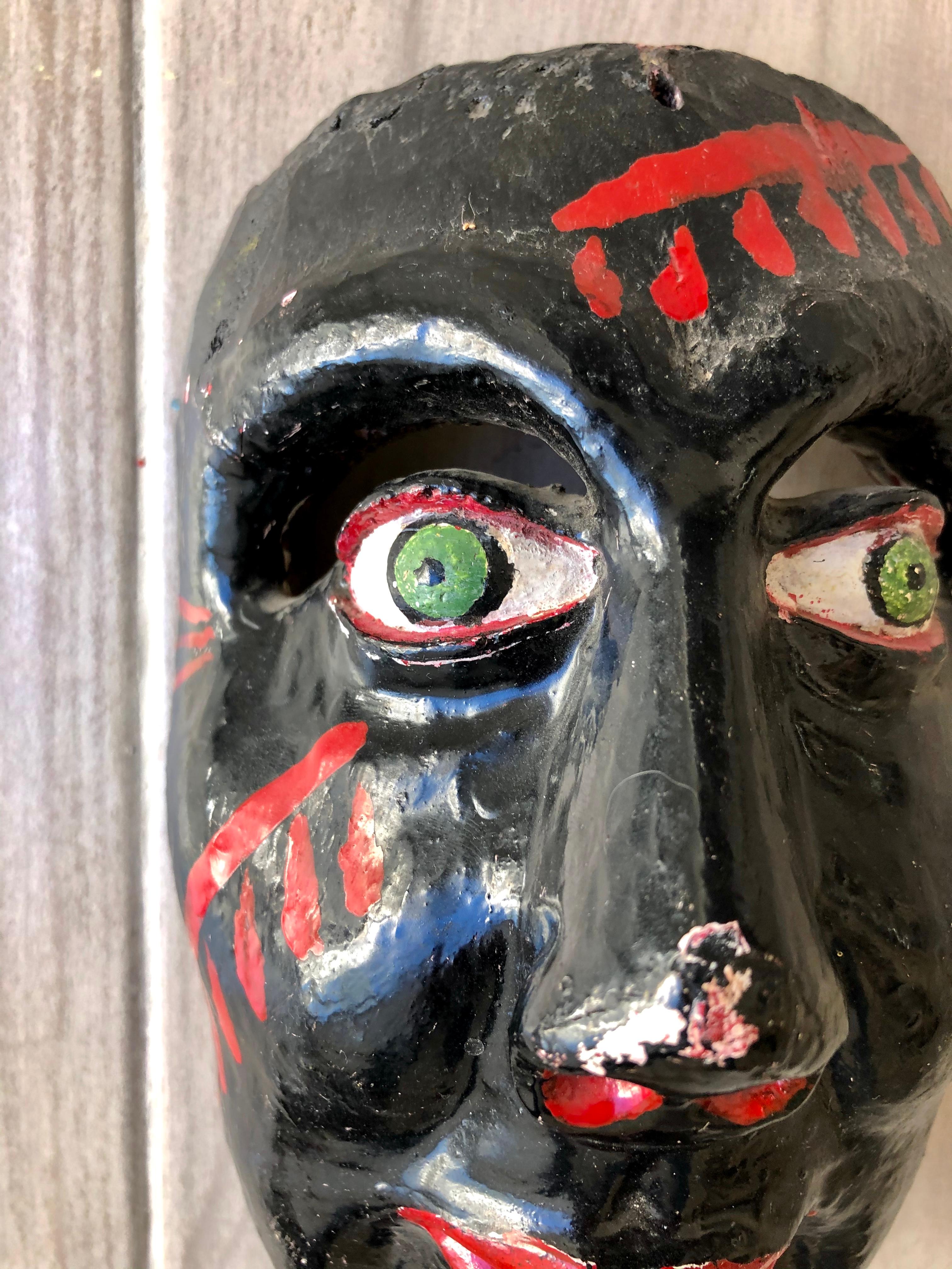 Negro costeño carnaval mask from Costa Chica, Guerrero, Mexico.