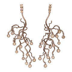 Neha Dani Cognac Diamond "Anemone" Earrings