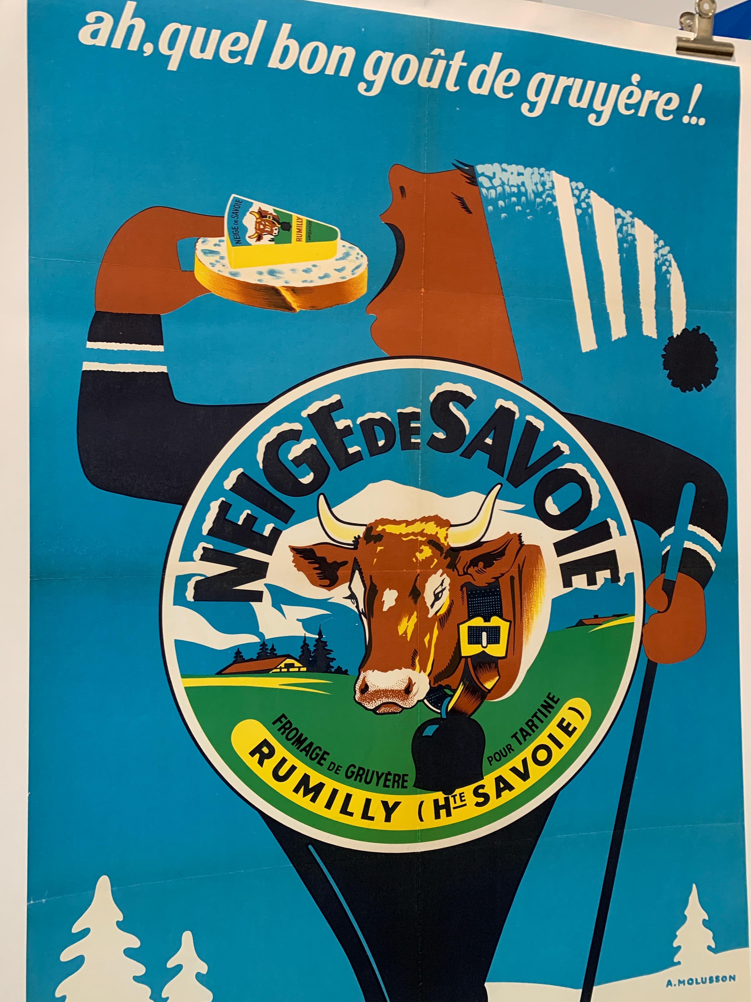 NEIGE DE SAVOIE Original Vintage Exhibition Poster, Circa 1960 In Good Condition In Melbourne, Victoria