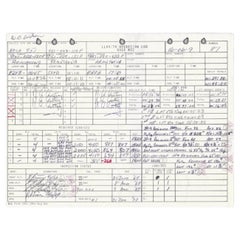 Neil Armstrong Apollo 11 NASA Flight Log Signed Six Times