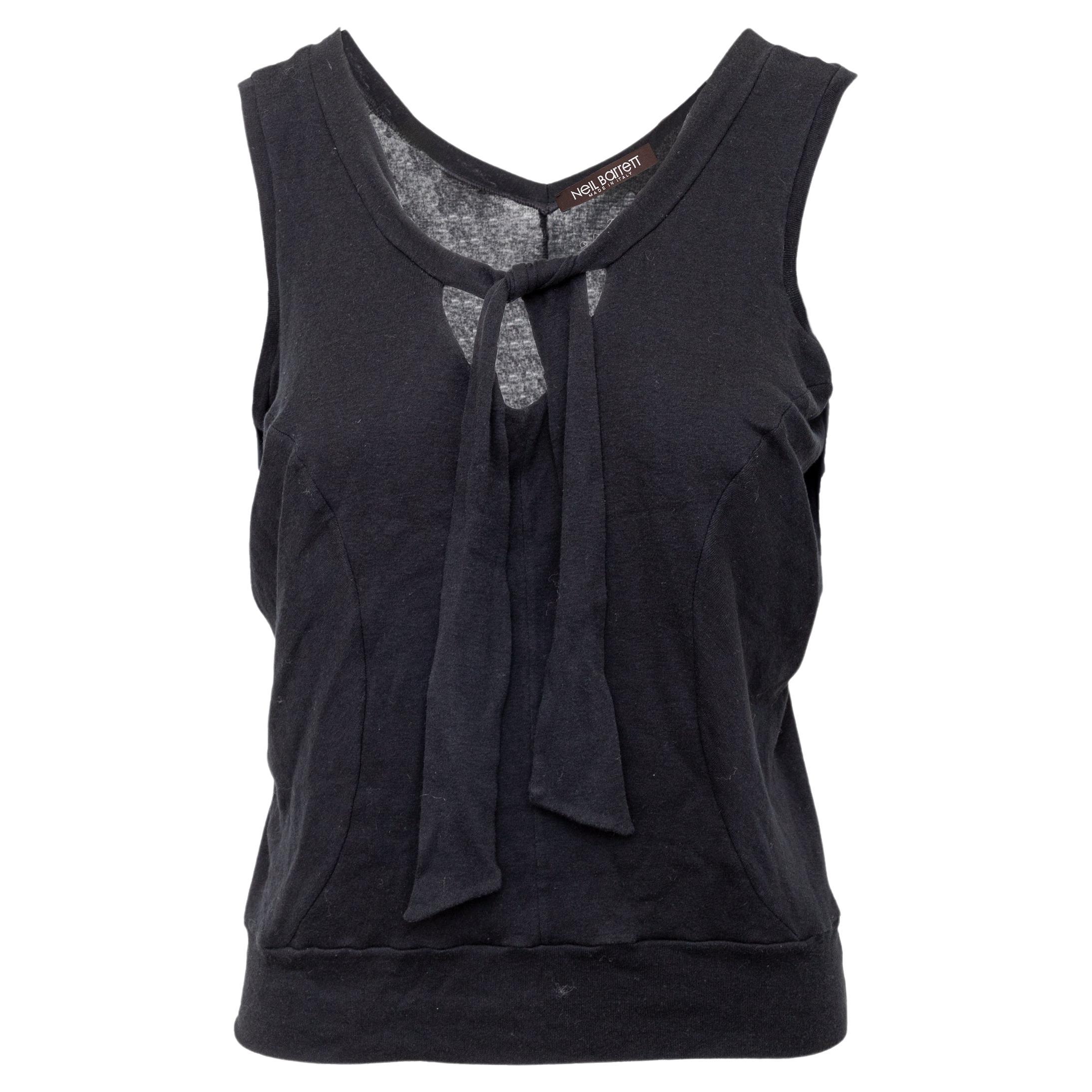 Neil Barrett Schwarzes Oberteil - '00s im Angebot